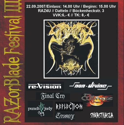 Flyer Razorblade Festival