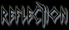 Reflection-Logo schwarzer Hintergrund